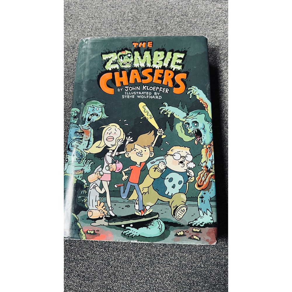 HarperCollins The Zombie Chasers Kids Hardcover Green John Kloepfer Illustrated